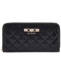 Guess - Kompakte Geldbörse Mit Reißverschluss - Lyst