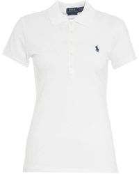 Ralph Lauren - Camisetas y polos blancos para mujeres - Lyst