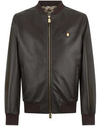 Billionaire - Nappa Leder Bomber Ls - Lyst