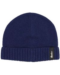 Borsalino - Accessoires ,Blauw ,Kasjmier Eco Cashmere Beanie - Lyst