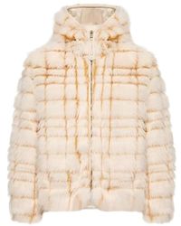 Moncler - Jassen ,Wit ,Polyester Pluvier Korte Gewatteerde Jas - Lyst