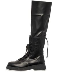 CESARE GASPARI - Over-The-Knee Lace-Up Combat Stiefel - Lyst