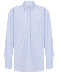 Moschino - Light Vertical Stripe Poplin Shirt - Lyst