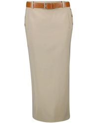 Moschino - Rokken ,Wol Pencil Rok Lente-Zomer 2025 - Lyst