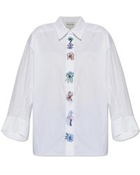 Munthe - Overhemden ,Wit ,Katoen Nilberto Shirt - Lyst