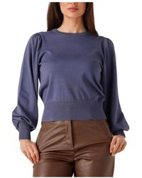 Minus - Truien & Vesten ,Blauw ,Blauwe Gebreide Lange Mouw Pullover - Lyst