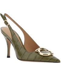 Ferragamo - Sara 95 Lackpumps Mit Kroko-Prägung - Lyst