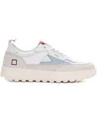Date - Canvas En Suède Hybride Sneaker - Lyst