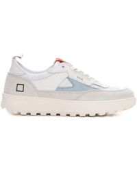 Date - Canvas En Suède Hybride Sneaker - Lyst