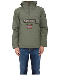 Napapijri - Fitness ,Groen ,Rainforest Pocket 2 Jacket - Lyst