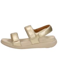 Fitflop - Schoenen ,Geel ,F-Mode Go Verstelbare Flatform Sandalen - Lyst