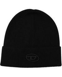 DIESEL - Knit Beanie Hat - Lyst