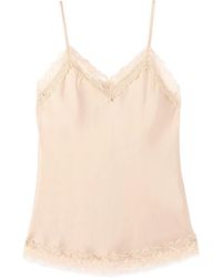 Oltre - Satijnen En Kanten Lingerie Top - Lyst