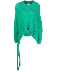 The Attico - Truien & Vesten ,Groen ,Wol Groene Casual Trui Van Alpaca Wol - Lyst