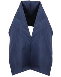 P.A.R.O.S.H. - Jassen ,Blauw ,Polyester Pimpy Cape - Lyst