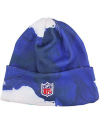 KTZ - Accessoires ,Blauw ,Polyester Nfl Sideline Ink Gebreid Team Hoed - Lyst