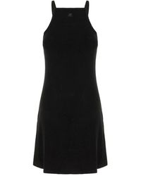 Courreges - Logo-Detail Mini Jurk - Lyst