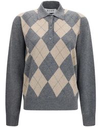 Rohe - Truien & Vesten ,Grijs ,Katoen Ballantyne Argyle Polo - Lyst