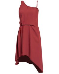 Patrizia Pepe - Asymmetrisches minikleid mit dekorativem ausschnitt - Lyst