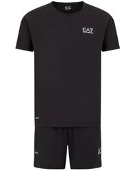 EA7 - Fitness ,Zwart ,Tweed Training Sets - Lyst