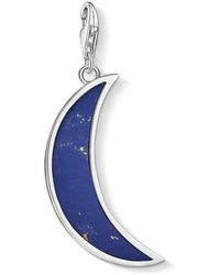 Thomas Sabo - Dunkelblauer mond charm anhänger - Lyst