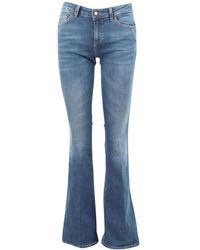 Liu Jo - Bootcut-Jeans mit niedriger Taille aus Baumwolle - Lyst
