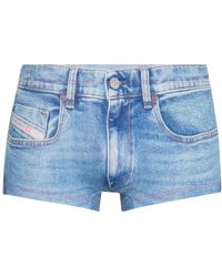 DIESEL Denim Shorts - - Dames - Blauw
