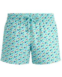 Vilebrequin - Badmode ,Blauw ,Korte Micro Ronde Des Tortues Stretch Zwembroek Voor - Lyst