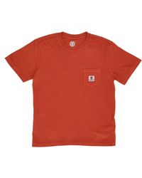 Element - Tops ,Bruin ,Katoen Zak Pigment Tee Crew-Neck T-Shirt - Lyst