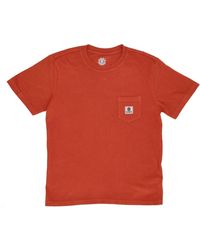 Element - Tops ,Bruin ,Katoen Zak Pigment Tee Crew-Neck T-Shirt - Lyst