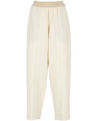 Uma Wang - Pantalones de algodón a rayas - Lyst