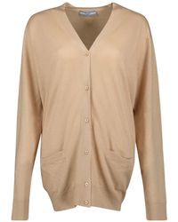 Prada - R woll-cardigan herbst-winter kollektion - Lyst