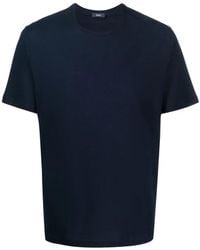 Herno - Tops ,Blauw ,Katoen Casual T-Shirt - Lyst