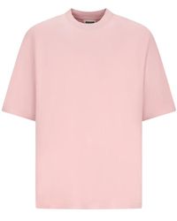 DARKPARK - Tops ,Roze ,Katoen Mick T-Shirt Met Korte Mouwen - Lyst