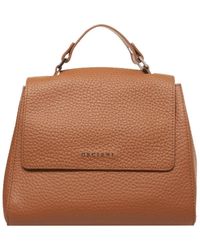 Orciani - Braune handtasche sveva soft elegantes design - Lyst