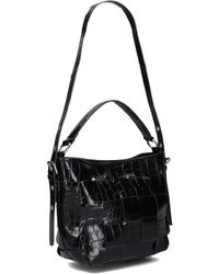 Nunoo - Schwarze Leder Umhängetasche Chiara Texas - Lyst