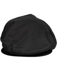 Dolce & Gabbana - Zwarte Katoenen Newsboy Cap Cabbie Hoed - Lyst