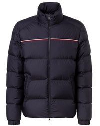 Moncler - Korte Donsjas Met Tricolor Detail - Lyst