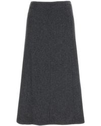Thelatest - Midi Skirts - Lyst
