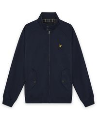 Lyle & Scott - Jassen ,Blauw ,Katoen Cotton Harrington Jacket - Lyst