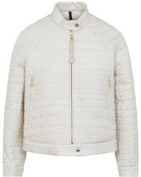 Moncler - Jassen ,Leer Aubrieta Short Down Jacket - Lyst