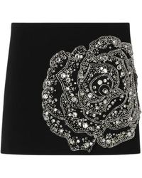 Pinko - Rokken ,Zwart ,Cavolfiore Gonna Double Armoure Ricamo - Lyst