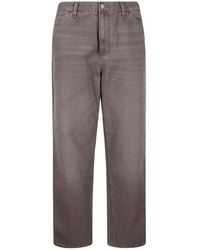 Carhartt - Broeken ,Grijs ,Katoen Single Knee Pant - Lyst