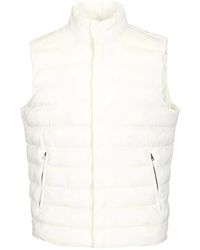 Herno - Jassen ,Wit ,Polyester Quilted Down Gilet - Lyst
