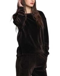 Mason's - Schokoladen Velours Sweatshirt Beverly Modell - Lyst