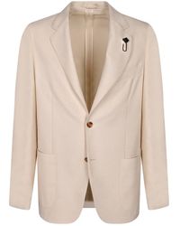 Lardini - Kostuums ,Wit ,Wol Roma Jacket - Lyst