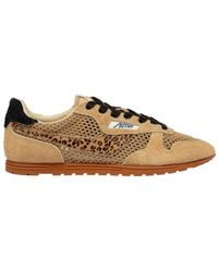 Autry - Schoenen ,Bruin ,Katoen Windspin Low Sneakers - Lyst