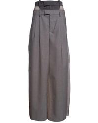 Erika Cavallini Semi Couture - Wide Trousers - Lyst
