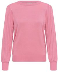 Kaffe - Rundhals-Strickpullover - Lyst