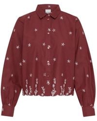 Ichi - Overhemden ,Bruin ,Blouses & Shirts - Lyst